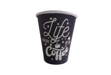 Бумажный стакан ЮГ Кофе жизни (LIFE COFFEE) 180 мл 70 мм 50/1000шт