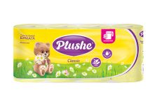 Туалетная бумага PLUSHE плюше Classic 2-х сл. 18м (8рул)  Ромашка пастель (8уп)