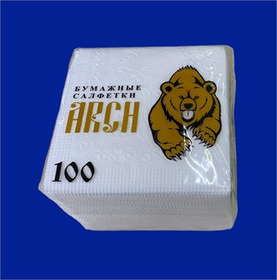 Салфетки для стола "Медведь АРЧ ГРУПП" 20 шт. в спайке НФ-00000028