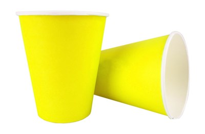 Бум стакан Л-ПАК 0,400л диам 90мм ГН Желтый (1000шт) 15206