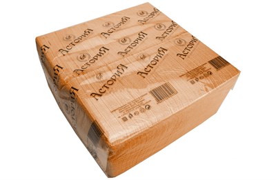 Салфетки 24х24 1-слойн. (АСТОРИЯ) 400л/4уп Интенсив Оранжевые 9696