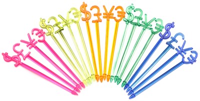 Пика "Валюта"  8,2 см /300шт/  Пласт Лидер (35 уп) НФ-00001135