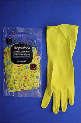 Перчатки хозяйственные размер L КонтинентПак НФ-00001359