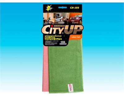 Тряпка микрофибра СИТИ АП ГЭЛЭКСИ СТАРЗ 40 х 40 300 шт. в кор. арт. 105 БЕЗ УП НФ-00002209