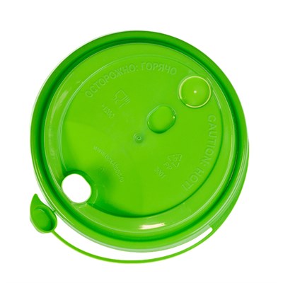 Крышка для стак. Покров д.80мм (0,250/0,330л) Салатовая (20уп х50шт)  (1000шт) НФ-00002543