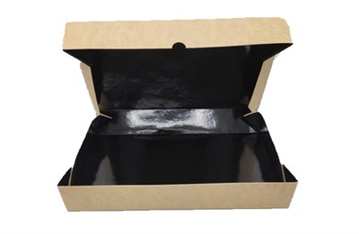 ДоЭко Контейнер под десерт Eco Cake (эко кэйк) 1900 230х140х60 (50/300шт) Черный 16031