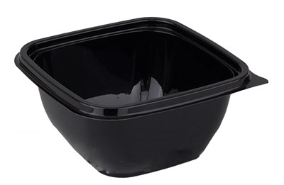 Контейнер Стирол "Кубик" черный 0,500л  126*126*60 /10уп*50шт/ (500шт) ПП Континент НФ-00013125