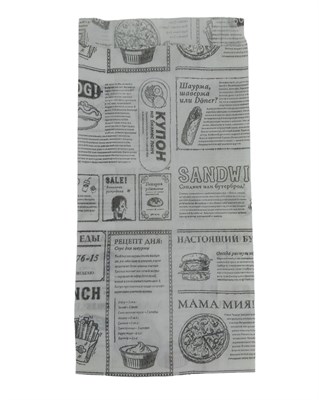 Бумажный пакет 100*40*210 мм Ж "Мама мия" 3000/100 Пак Велл НФ-00001529