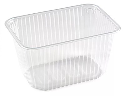 Контейнер низкий 2000 мл Д-Полимер 186*132*100 /5 уп*100/ 500шт НФ-00001614