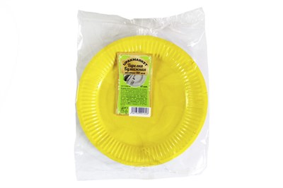 Миксы Тарелка (бум) 180мм Жёлтая 10 шт (60шт/кор.) 14587