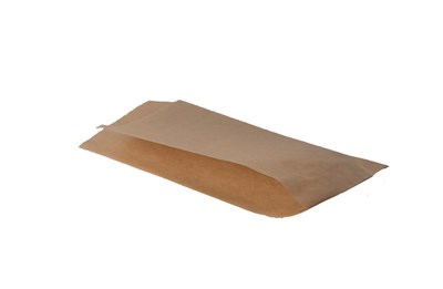 Пакет бумажный пищ. 220х80 Уголок жиростойкий МК крафт бурый (5000) 15431