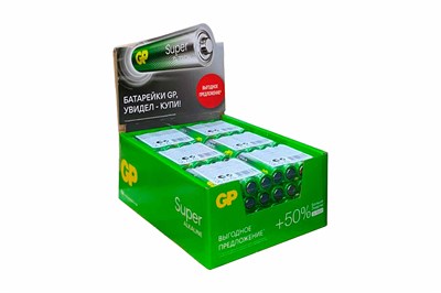 Батарейка GP LR6 Super Alkaline BL4 (4/96 шт) пальчиковые 17726