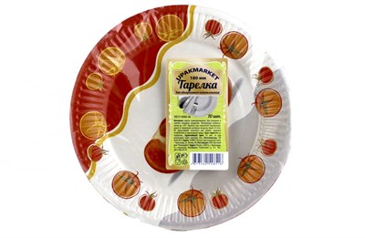 Миксы Тарелка (бум) 180 10 шт (60шт/кор.) 1702