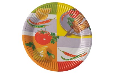 Бум тарелка Папирус д.180мм Пикник /14уп * 50шт/ (700шт) 14109