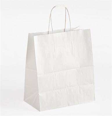 Пакет с крученой ручкой 320 х 200 х 370 мм Белый (КП) (50/200) НФ-00014095