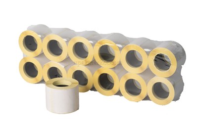 Термоэтикетки 58х40х380  чистые  ЭКО (12/72рул)  19465