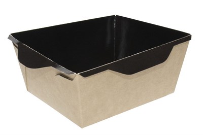 ОСК салатник OpSalad 1000 ДНО ЧЕРНЫЙ 220х160х55 (300шт) 20027