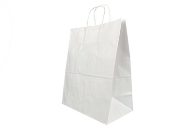 Пакет с крученой ручкой б/п 240х140х280 белый 70гр (300шт) AVIORA 20086