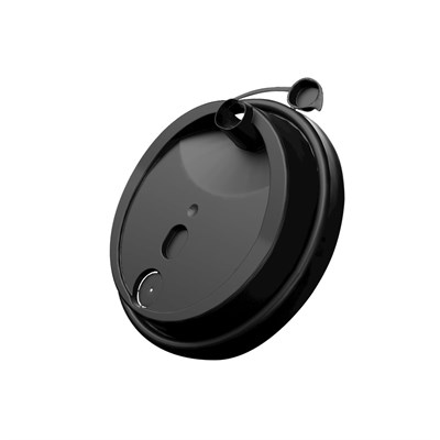 Крышка для стак. Покров д.80мм (0,250/0,330л) Черная МАТОВАЯ (20упх50шт) (1000шт) ВЗЛП (3002М/Ч) НФ-00016086