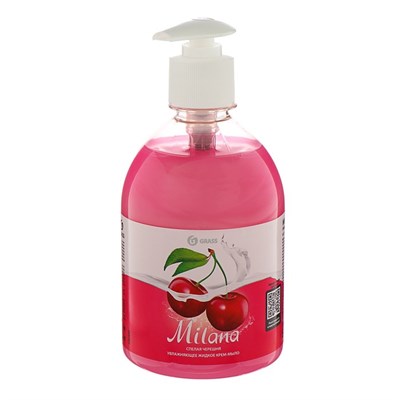 Крем-мыло Милана жидкое Спелая черешня 500 мл с дозатором 1/15 126400  НФ-00016497