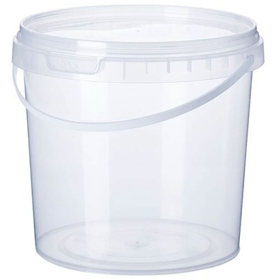 Ведро/крышка с ручкой 11 л прозрачное круглое (ОСВ) 1/46 НФ-00017509