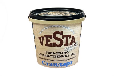 БХ Гель-мыло хозяйств. ВЕСТА "Стандарт ГОСТ 88%", 1 кг (16 шт/кор) Алва 21153