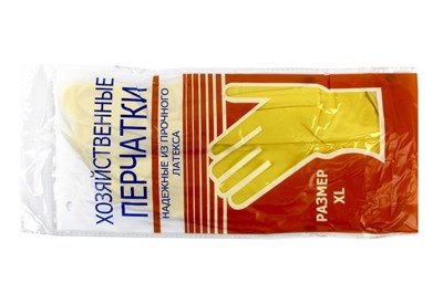 Перчатки резиновые  №1 (Хозяйственные)  XL  (240пар) 21589