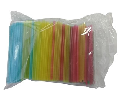 Трубочки для коктейля Мини 5х125 прямые цветные 50упх400шт (20000) Ф НФ-00018493