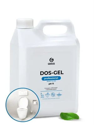 БХ GraSS Средство чистящее Дос-гель (Dos-Gel) для ванны и туалета 5,3 кг 1/4 125240  НФ-00018621
