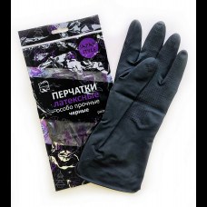 Перчатки хозяйственные Japan Style черные L КонтинентПак 12/120 НФ-00018848