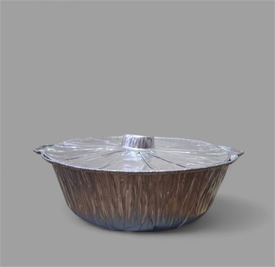 Алюминиевая форма с крышкой "Кастрюля" 7100 мл (390*290*115) 25/50 НФ-00019389