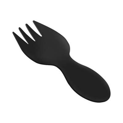 Вилка-ложка черная 80мм 100шт НФ-00019646