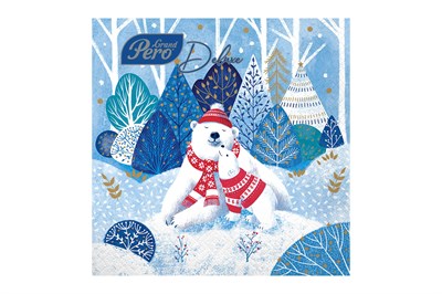 НГ Салфетки 33х33 3-х сл. (GrandPero Deluхе) 20 л/12шт "УМКА" 22880