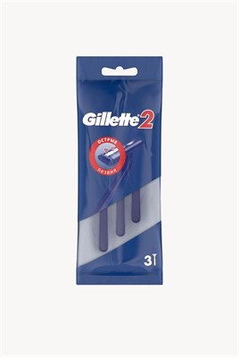 Бритвенный станок мужской  "Gillete*  II (3 шт) НФ-00020233