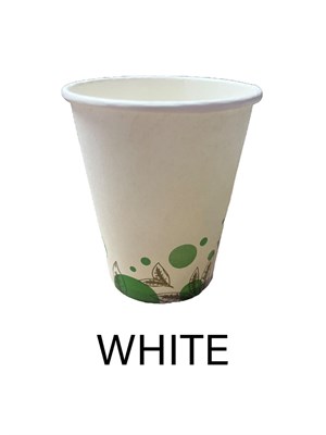 Бумажный стакан ЮГ WHITE (цветной) 250 мл 50/1000 Ф НФ-00020893