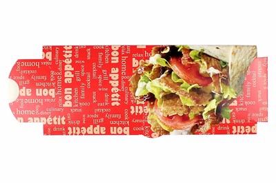 Фастфуд короб ролл/шаурма  231*70*30  Bon appetit (КБ) /8уп*50шт/ (400 шт)																					 23809