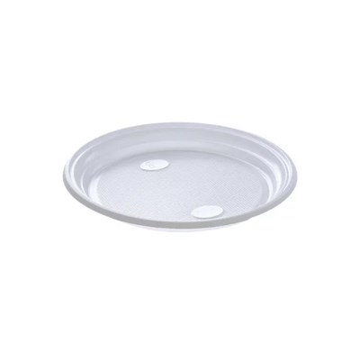 Тарелка 210 белая ПП ПРЕМИУМ ПЛОТНАЯ (ИнтроПластик) (50/750) Орел НФ-00022372