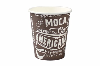 Бум стакан ПК 180 мл "Мока коричневый" 50/1000 НФ-00023299