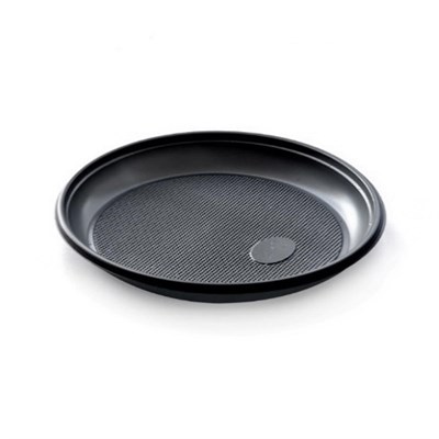 Тарелка 205 ЧЕРНАЯ б/с СТАНДАРТ (ИнтроПластик) (100/2000) Орел НФ-00024083