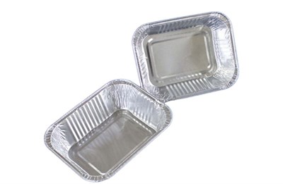 Алюмин. формы прямоуг., L-край, 250  мл, 126*100/91,5*65,5  h=41мм 100 шт (1400) КЛАРИТИ НФ-00024364