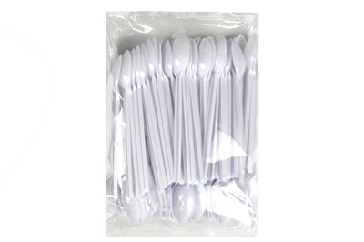 Ложка чайная белая (20упх100шт) 120мм (2000шт)(Покровский полимер) ВЗЛП (4003/Б) НФ-00024519