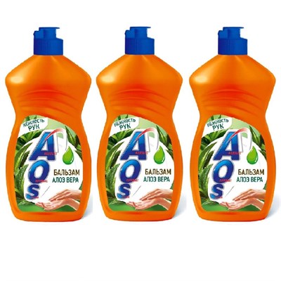 Средство для посуды АОС Бальзам/Алоэ Вера 400 мл (20шт/кор) Нэфис НФ-00025033