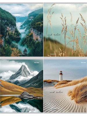 Тетрадь А5 96л. Проф-Пресс "Перевертыш.Виды природы-7" клетка, цвет.мелов.обл. НФ-00024950