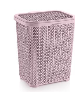 Контейнер для порошка 6л. Вязаный узор пепельно-розовый НФ-00024982