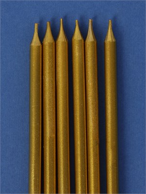 Свечи для торта «Высокий Ройс», 6 шт., золото НФ-00025180