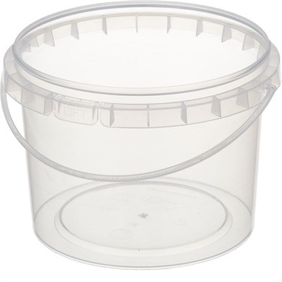 Ведро/крышка 3,3 л круглое прозрачное 1/80 ЮГ НФ-00025554