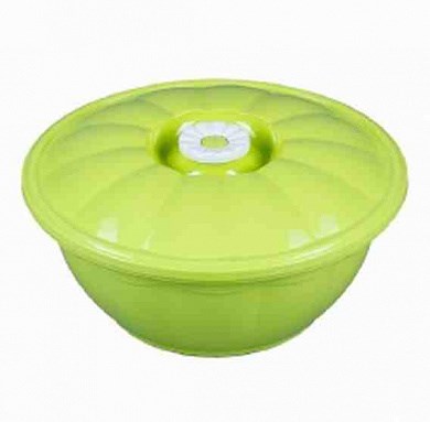 Таз с крышкой 2,7л. фисташковый НФ-00021576