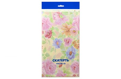Скатерти 120х180  (50шт)  ИНТЕРПАК Пастель 8497