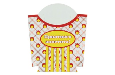 Короб-Стакан для картофеля фри большой желтый (120гр)(600шт) НФ-00009429
