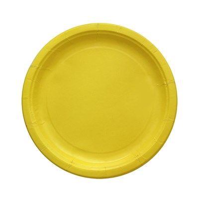 Бум тарелка ИнтроПластика д. 230 мм "Yellow" (50/500 шт) НФ-00024821